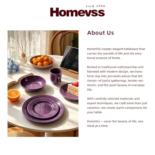 HomeVSS 16 PC Pearl Dots Stoneware Dinnerware Set