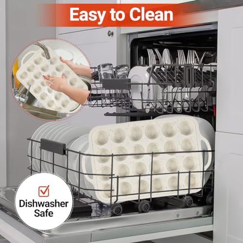 Silicone Mini Muffin Pan with Metal Reinforced Frame