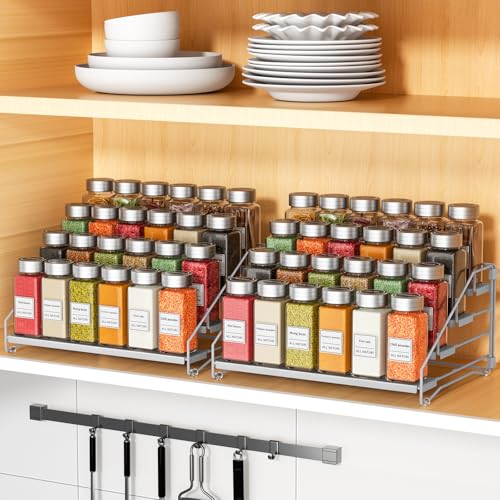 2 Pack Spice Rack Organizer for Cabinet
