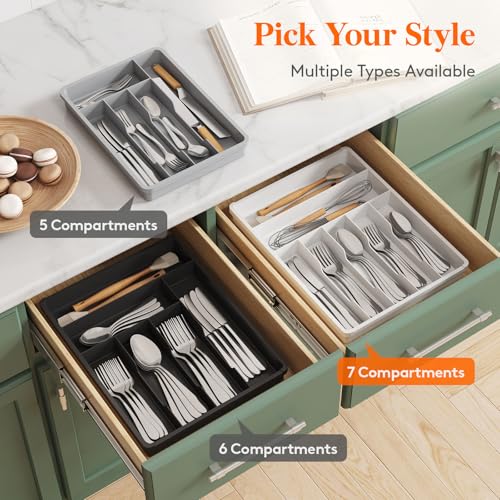 Silverware Drawer Organizer Tray