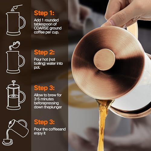 21 Ounce French Press Coffee Maker