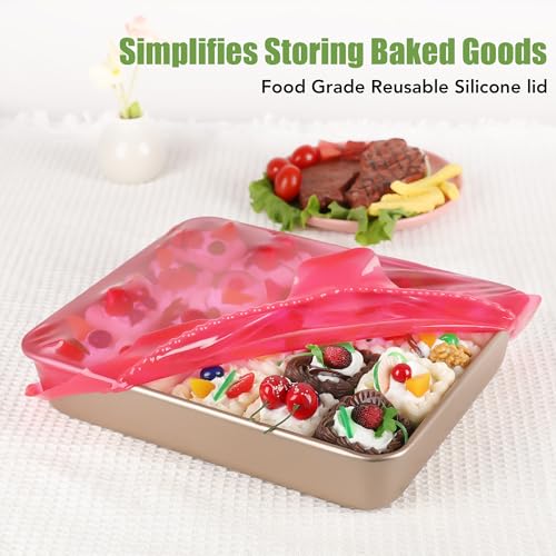 Silicone Stretch Lids for Food Storage in Fridge (8 Count)