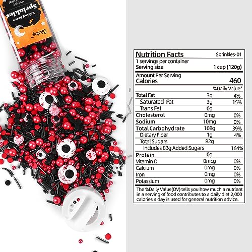 Eyeball Sprinkles for Cake Decorating (4.23 Ounce)