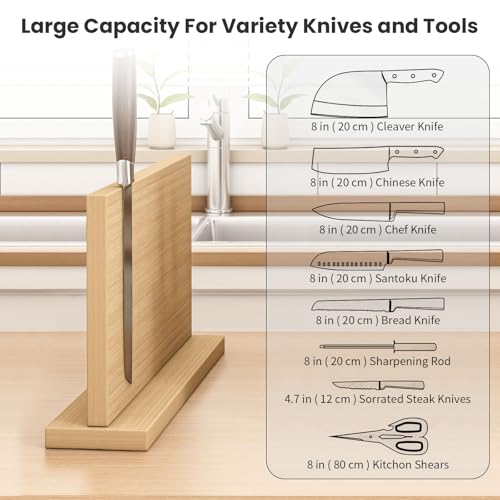 Wooden Magnetic Knife Holder