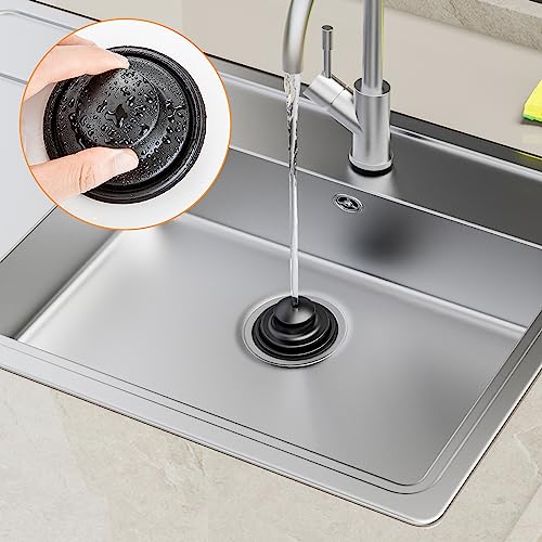 Huntorny 2PCS Kitchen Sink Drain Strainer and Stopper (2 Count)