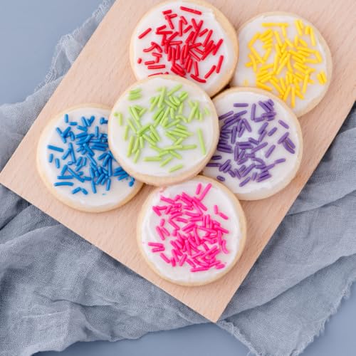 Rainbow Jimmies Sprinkles for Baking & Decorating (6.45 Ounce)