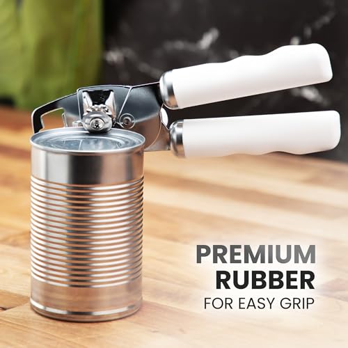 Heavy Duty Stainless Steel Can Opener Manual with Bottle Opener