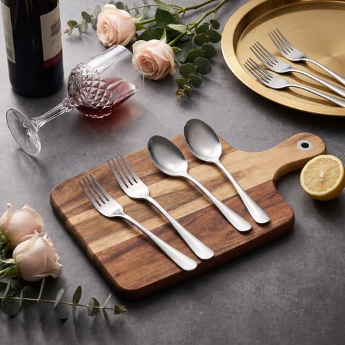 Forks and Spoons Silverware Set (72 Count)