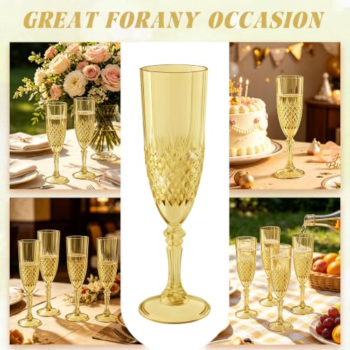 12 Pack Plastic Champagne Flutes (12 Count)
