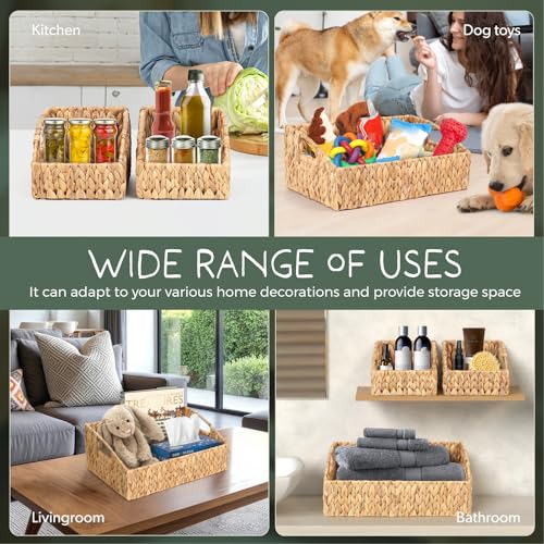 Set of 3 Handwoven Storage Baskets (3 Count)