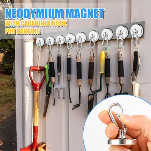 Magnetic Hooks Heavy Duty 150Lbs (4 Count)