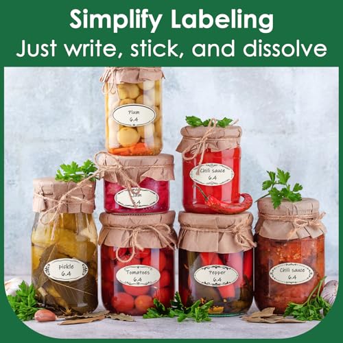 Water Soluble Canning Labels (200 Count)