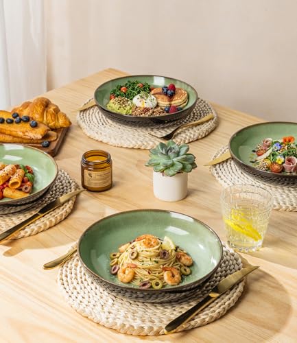 9.0" Ceramic Pasta Bowls Set of 4 (4 Count)