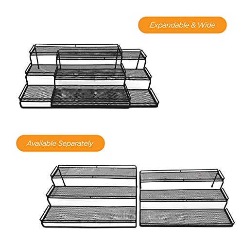 3 Tier Wide Expandable Cabinet Spice Rack Organizer