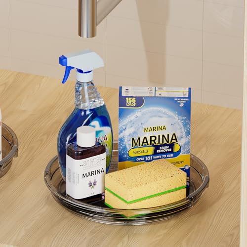 2 Pack Lazy Susan Turntable Organizer for Cabinet (2 Count)