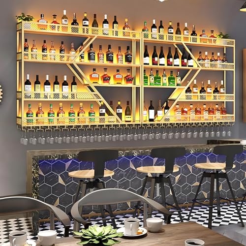 63in Large Wall Mounted Wine Rack