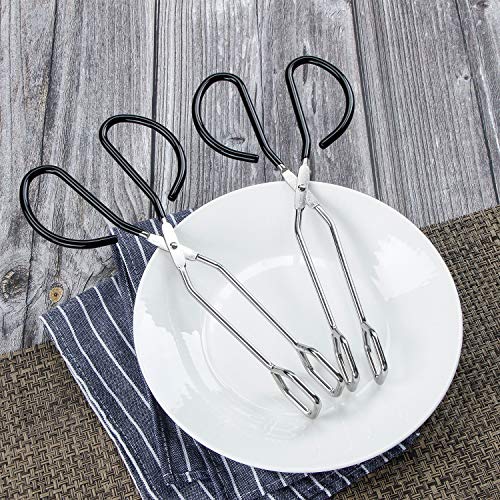 Stainless Steel Scissor Tongs Heavy Duty Cooking Tongs with Soft Handles