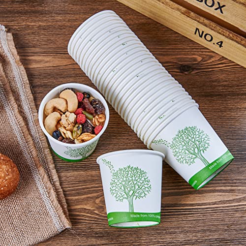 500 Count 4 oz Compostable Paper Cups