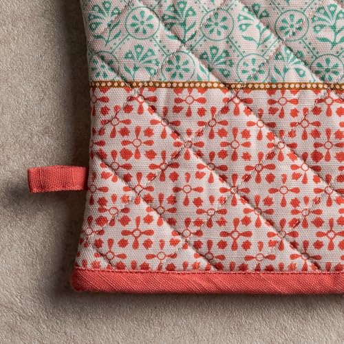 100% Cotton Oven Mitt & Pot Holder Set