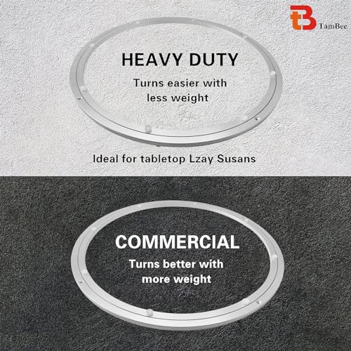 Aluminum Lazy Susan Heavy Duty Metal Rotating Hardware Turntable Bearing Ring Lazy Susan Base Only