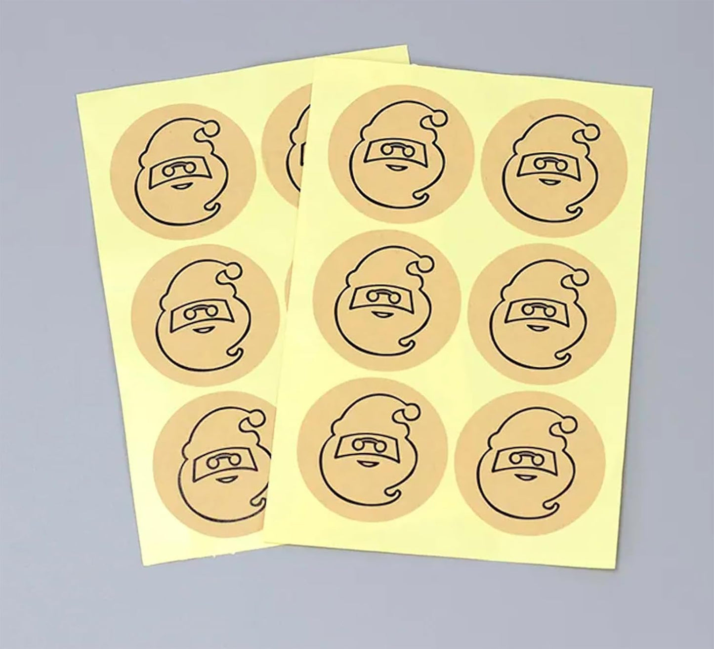 Custom Stickers Kraft Paper Labels Personalized Withe Text, Business Logo Customized Food Jars Labels Bakery Label Sticker Package Favor Canning Circle 100pcs (Style 5)