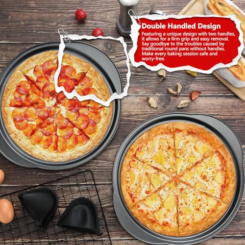 13" Round Pizza Pan for Oven (2 Count)
