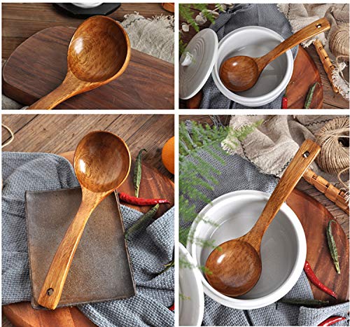 Wooden Ladle with Long Handle