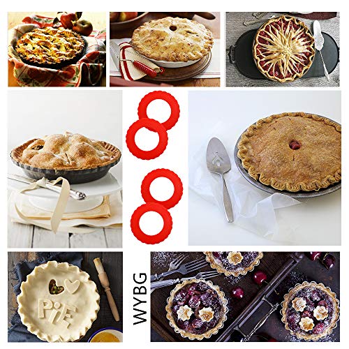4 Pcs Mini Silicone Pie Crust Shields for 4 (4 Count)