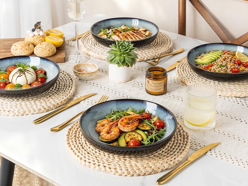 9.0" Ceramic Pasta Bowls Set of 6 (4 Count)