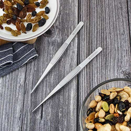 6.5 Inch Kitchen Tweezers Fine Tweezer Tongs