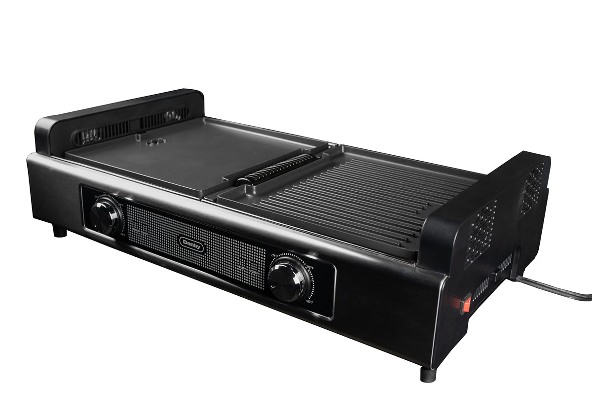 DBSG29412XD11 Smokeless Indoor Grill in Black Advanced Air Circulation Technology Independent on