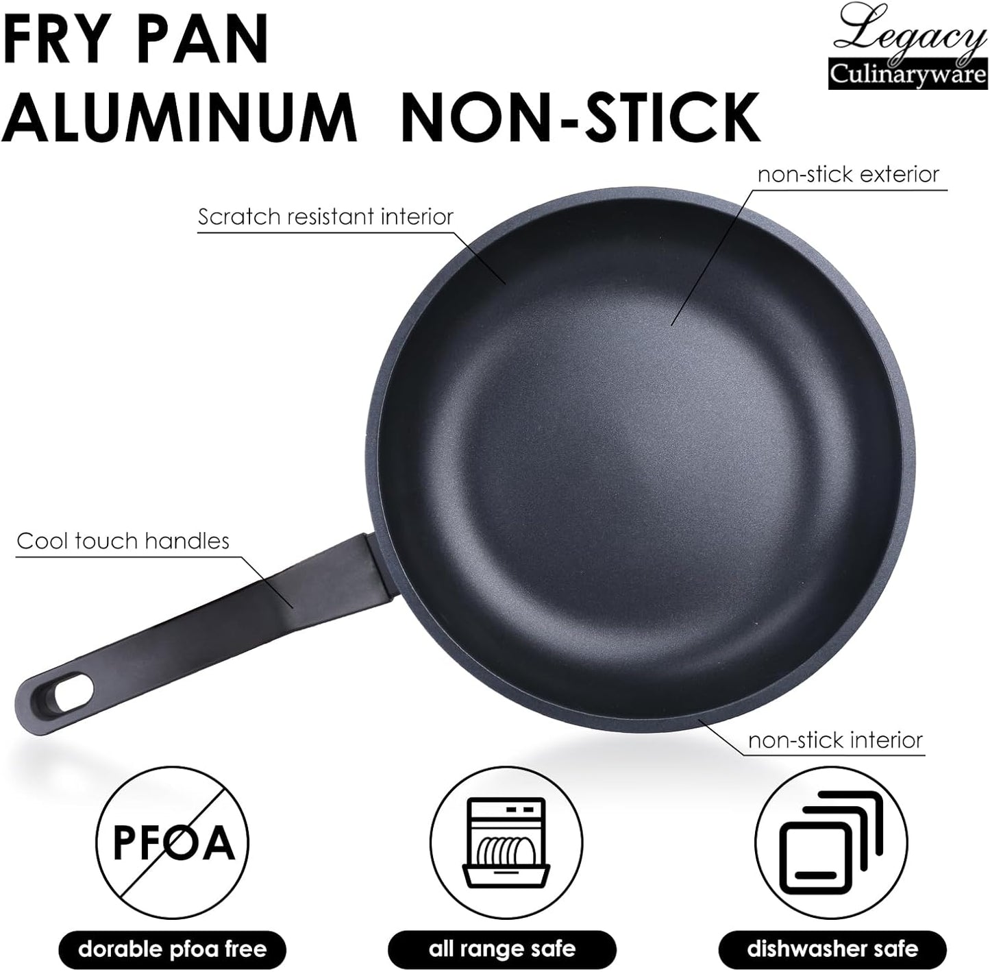 Nonstick Frying Pan Skillet,12 Inch Frying Pan Skillet,Egg pans,Omelette Pan,PFOA Free,Kitchen Pots Induction Pot