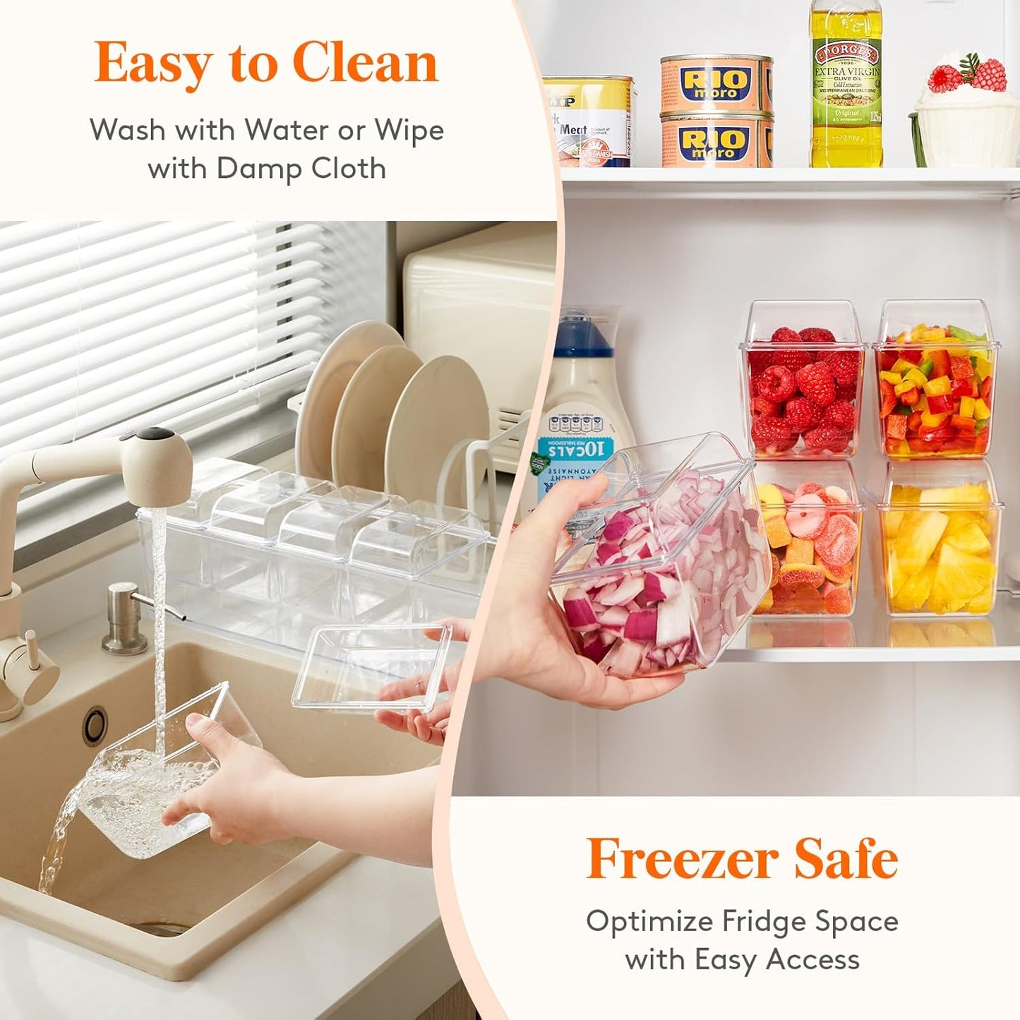 Lifewit 3 Pack Taco Bar Serving Set for Party with Containers(2.5 Cup)&Components,Large Ice Chilled Condiment Caddy Organizer, Garnish Serving Tray Platter for Mimosa Bar Accessories,Fruit,Salad,Food