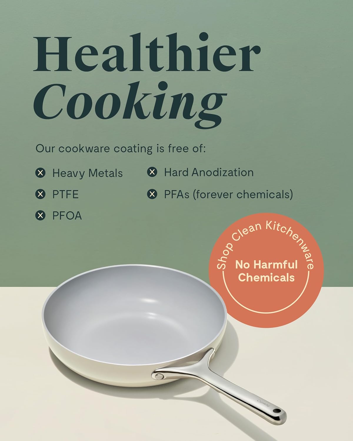 Caraway Nonstick Ceramic Mini Fry Pan (1.05 qt, 8") - Non Toxic, PTFE & PFOA Free - Oven Safe & Compatible with All Stovetops (Gas, Electric & Induction) - Navy