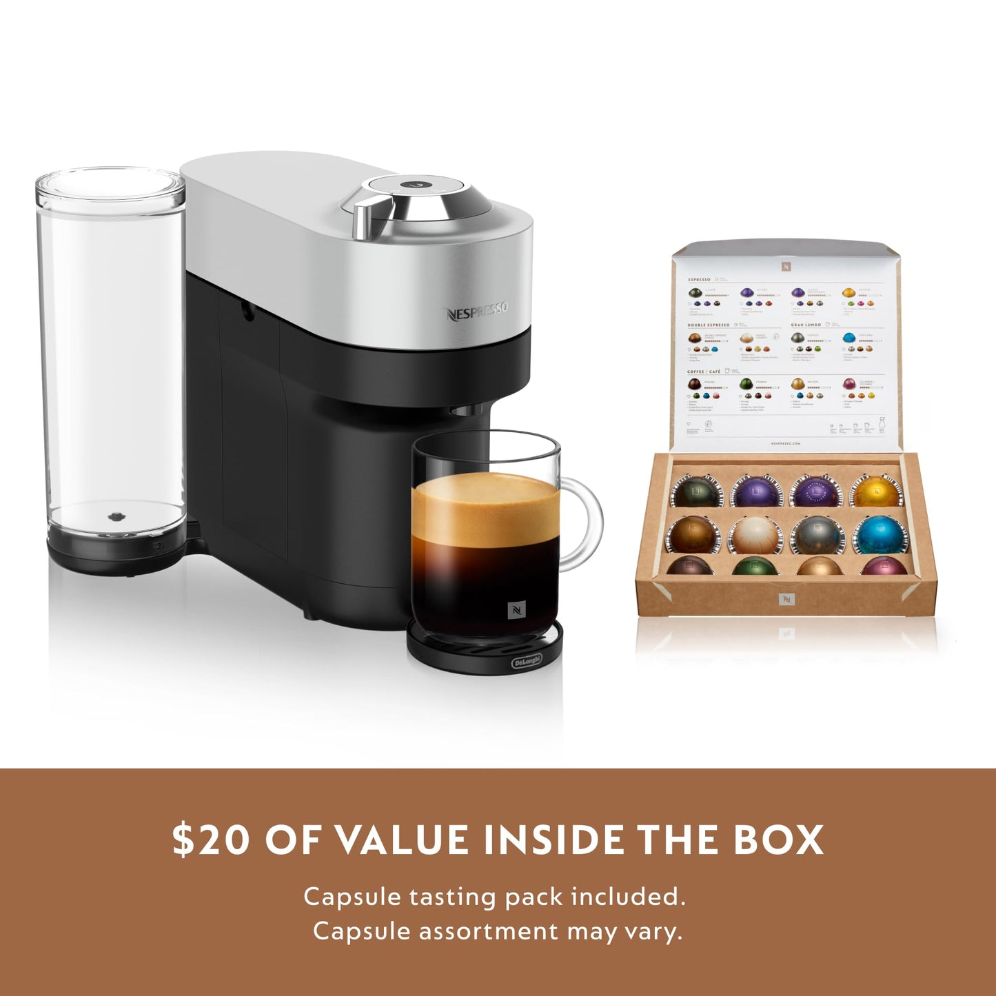 Vertuo Pop+ Deluxe by De'Longhi with Aeroccino (3 Count)