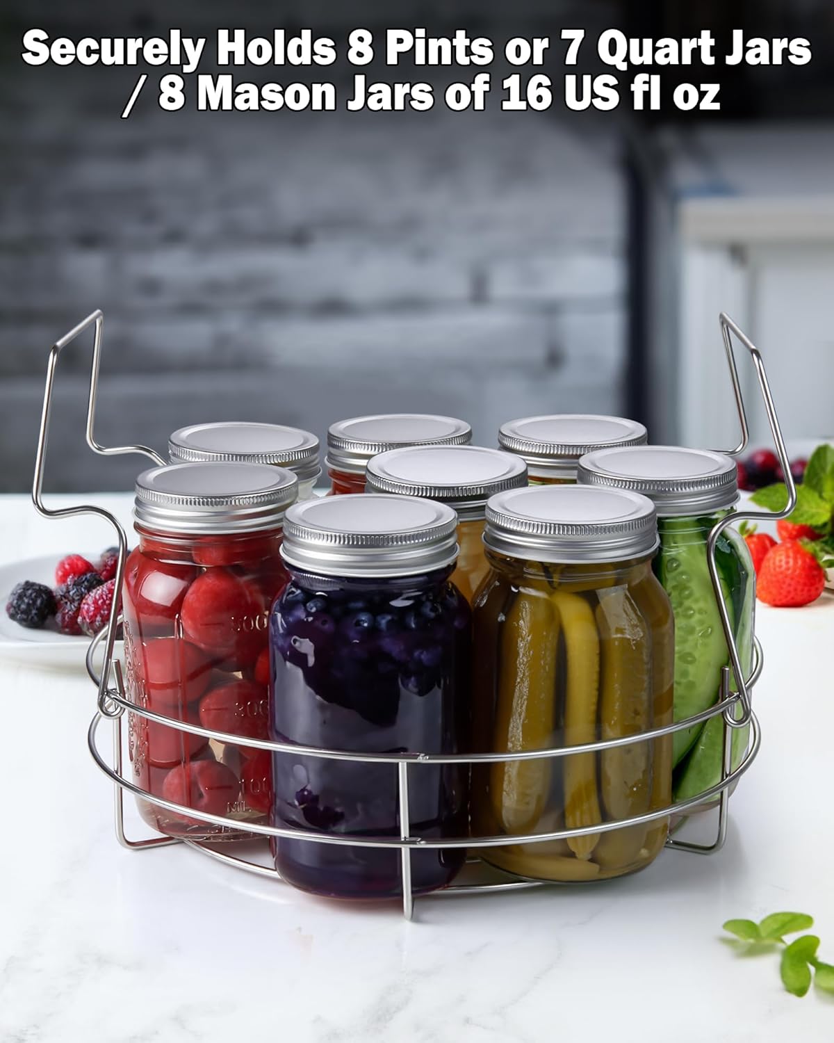 Cook N Home Water Bath Canner with Jar Rack & Glass Lid, Professional Stainless Steel Canning Pot 20 Quart, with Stay-Cool Handles, Multiuse Pot, Induction Capable - Culinary Roots