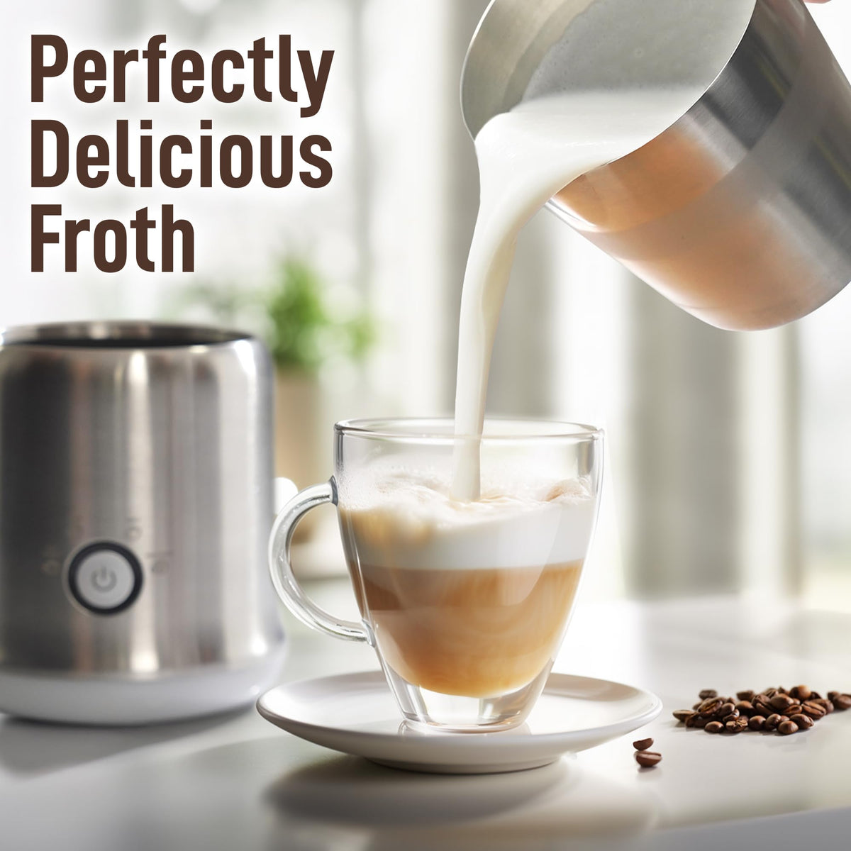 Zulay Electric Hot Chocolate Maker Machine