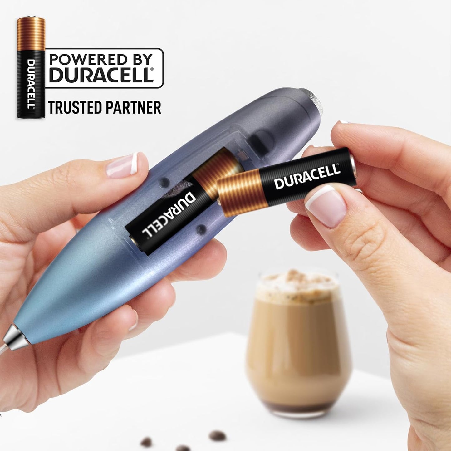 Zulay Kitchen Patented Tornado Triple Whisk Milk Frother with 4 Duracell Batteries – Handheld Foam Maker for Coffee, Lattes, Matcha & Hot Chocolate – Rich, Creamy Froth in Seconds - Culinary Roots
