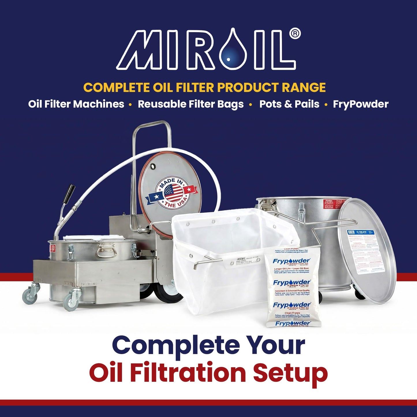 BF1A Fryer Oil Filter Bag Holder