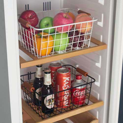 Extra Large】Wire Kitchen Storage Baskets 2 Packs
