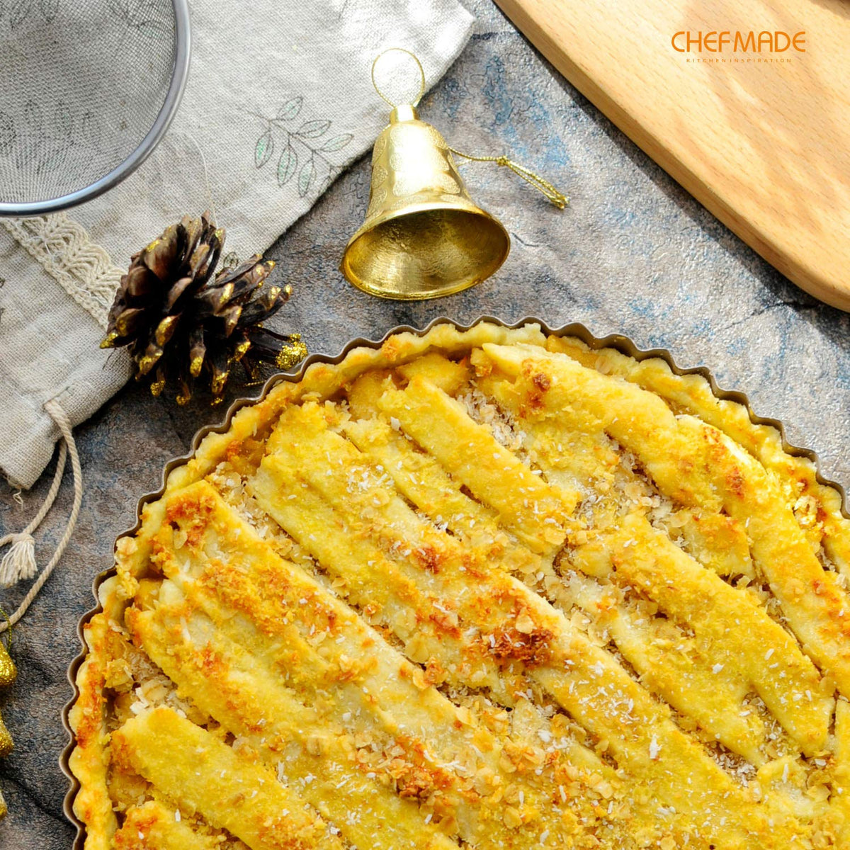 9.5 Inch Round Tart Pan with Removable Loose Bottom