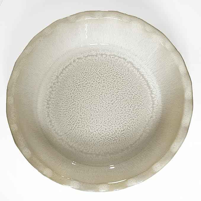 Emile Henry Made In France Limited Edition 175th ANNIVERSARY PIE DISH, PEARL/TAUPE