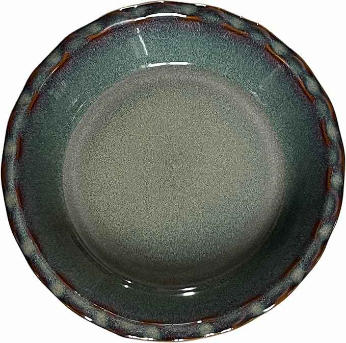 Emile Henry Made In France 175th ANNIVERSARY PIE DISH, BLUE/SABLE