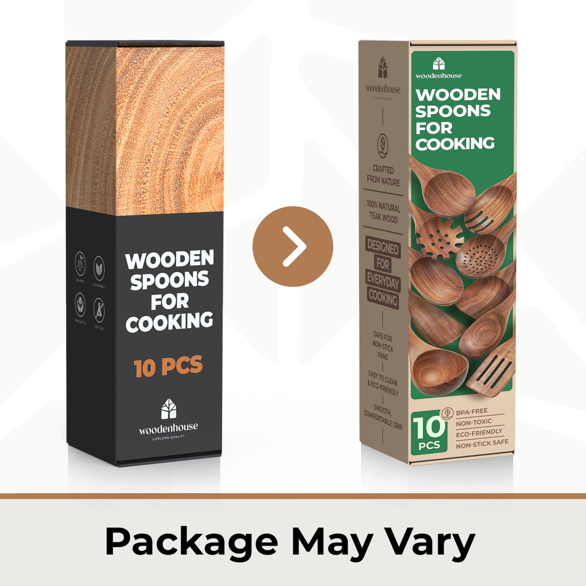 Wooden Spoons for Cooking (10 Count)