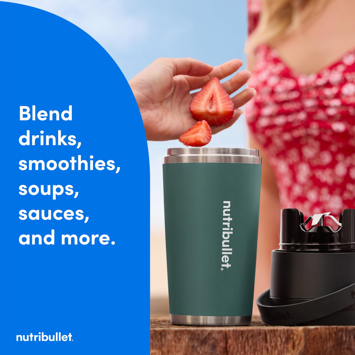 Flip Portable Blender with Insulated Cup