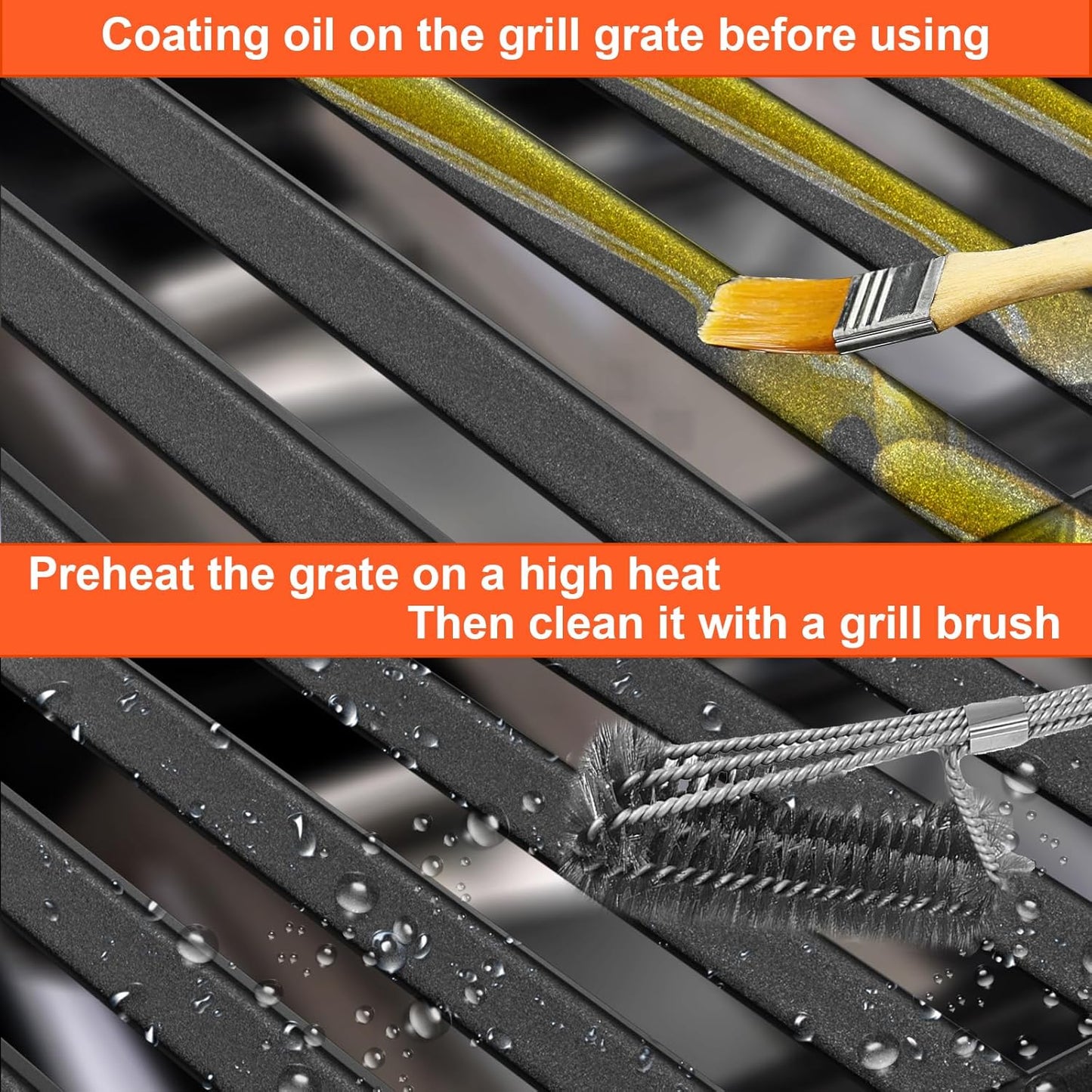 17" Grill Part Kit for Charbroil Performance 5 Burner 463448021 463451022 463455021 463456022 463449021, Grill Grates/Heat Plates/Burners/Adjustable Crossover Tube/Ignition for Charbroil Grills