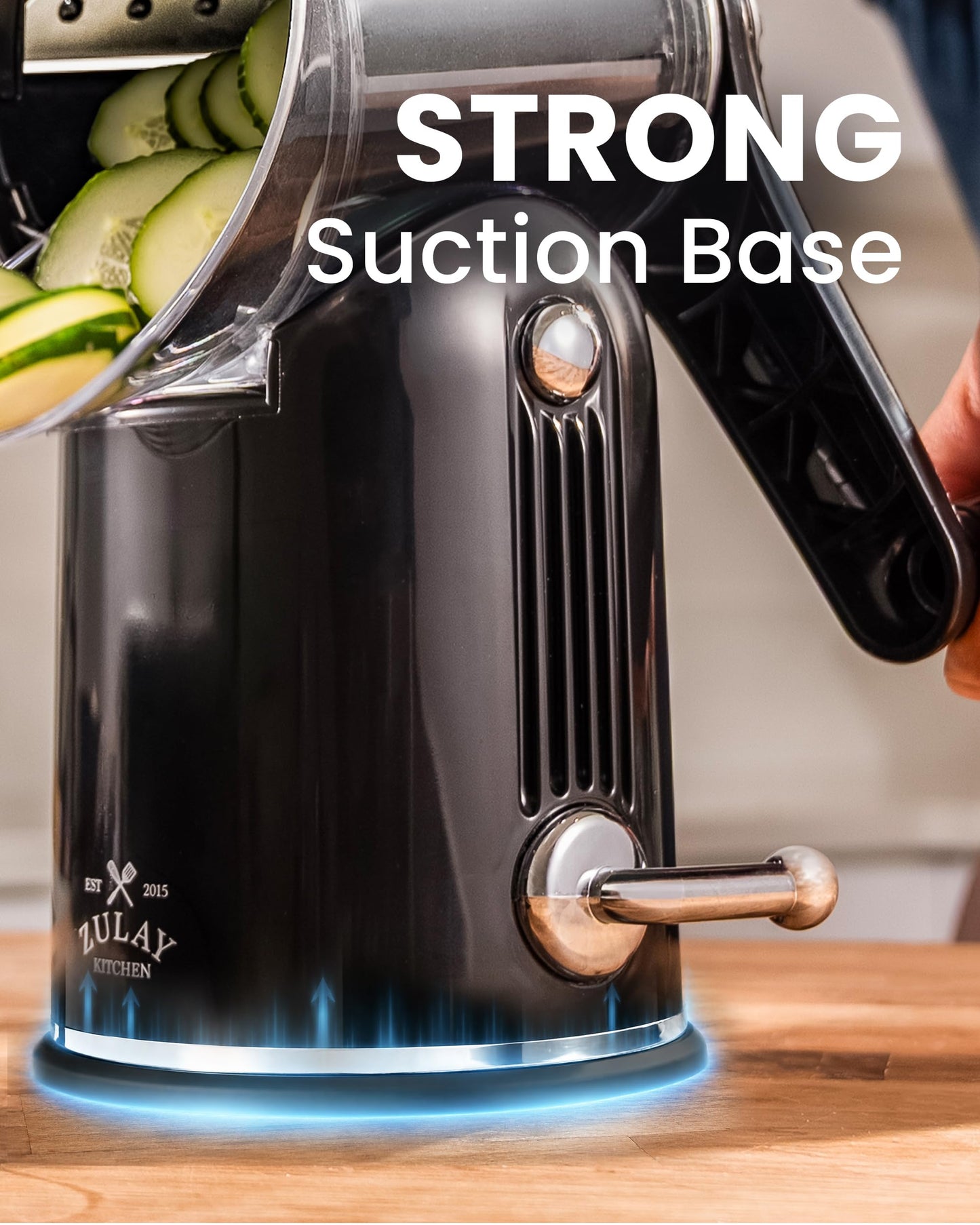 Rotary Cheese Grater 5 Blade Cheese Shredder