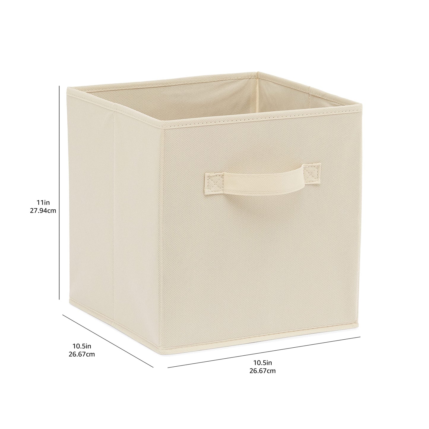 Collapsible Fabric Storage Cubes Organizer with Handles (6 Count)