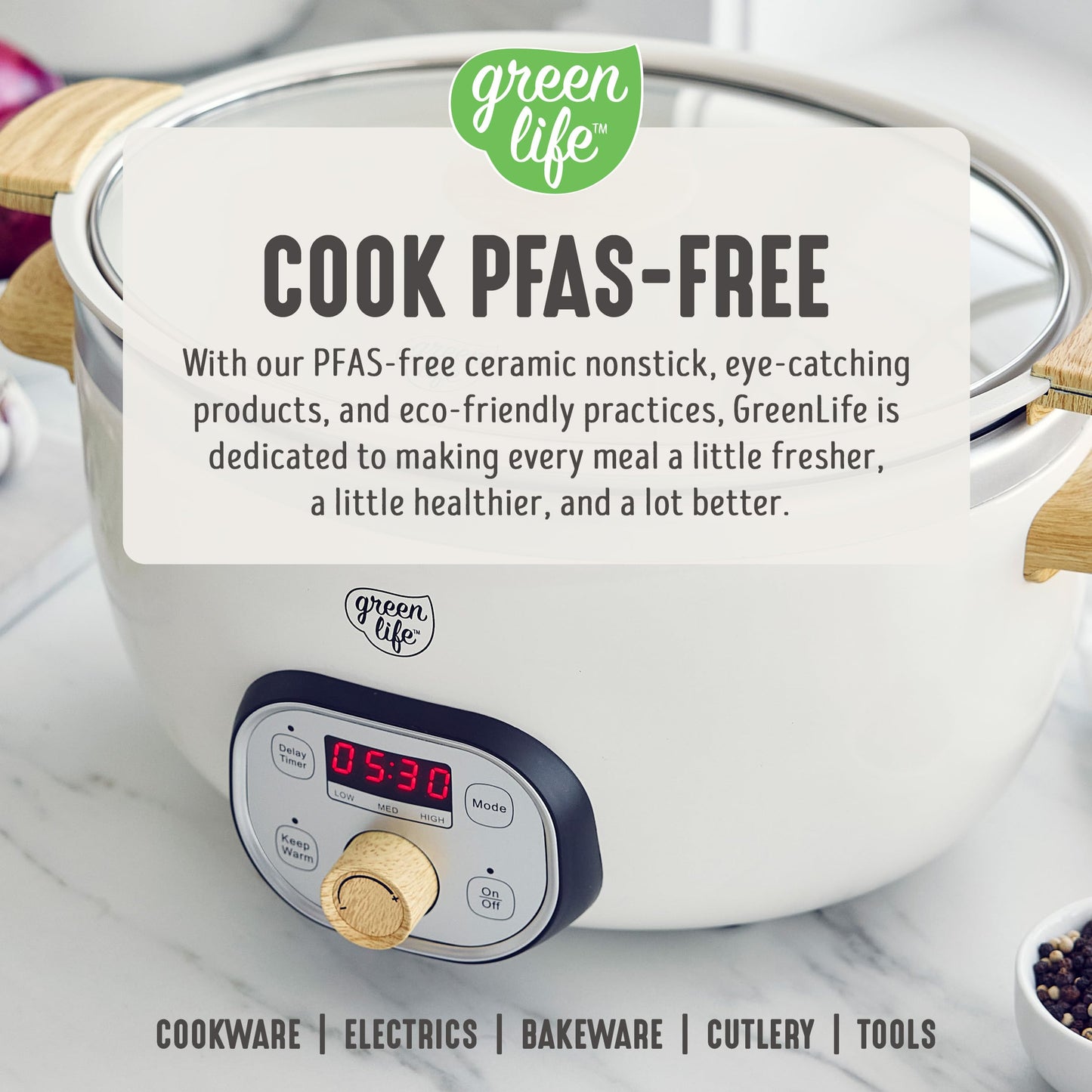 6QT Ceramic Nonstick Slow Cooker