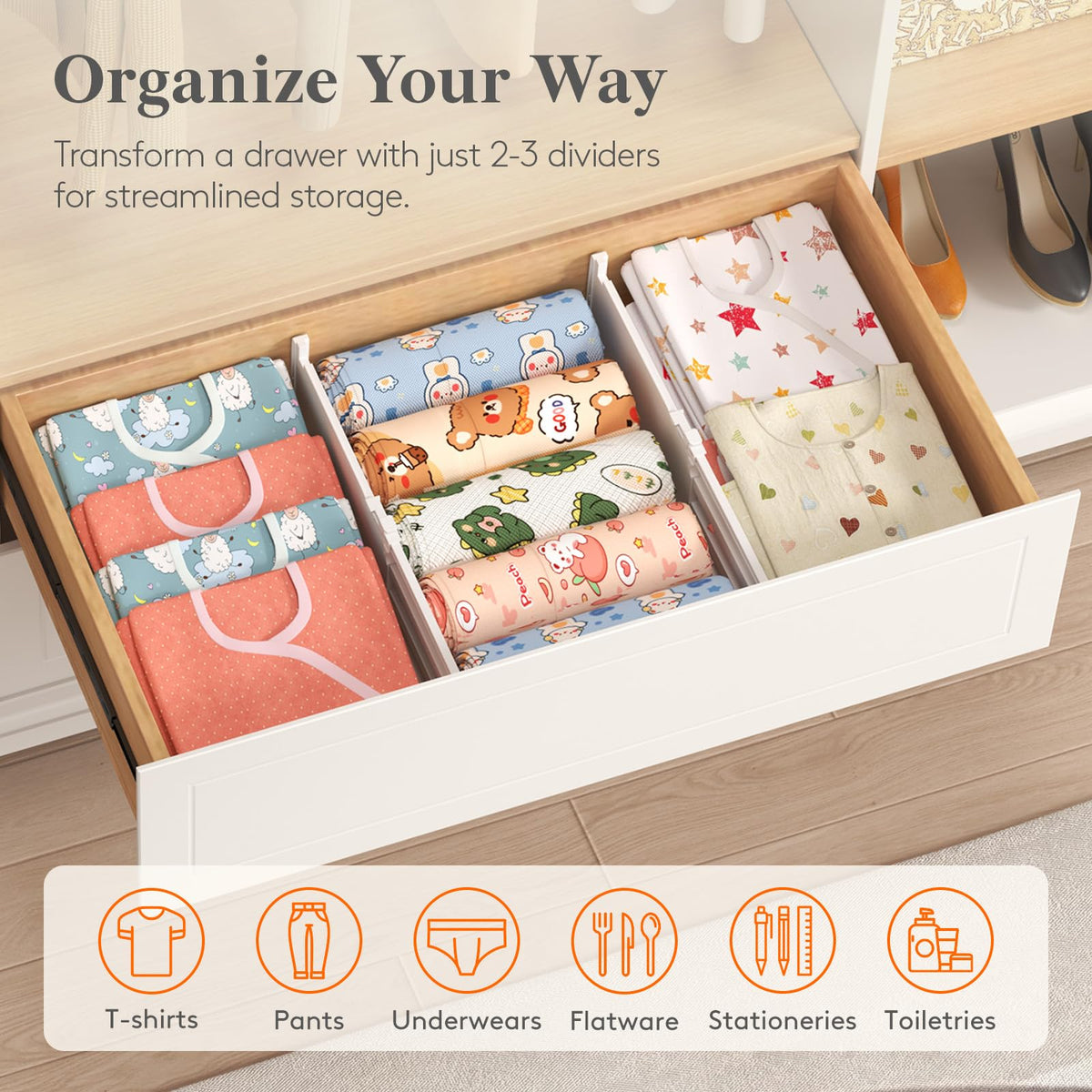 5" Tall Drawer Dividers (12 Count)